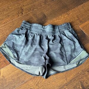 Lululemon Hotty Hot Camo Green Women's Shorts